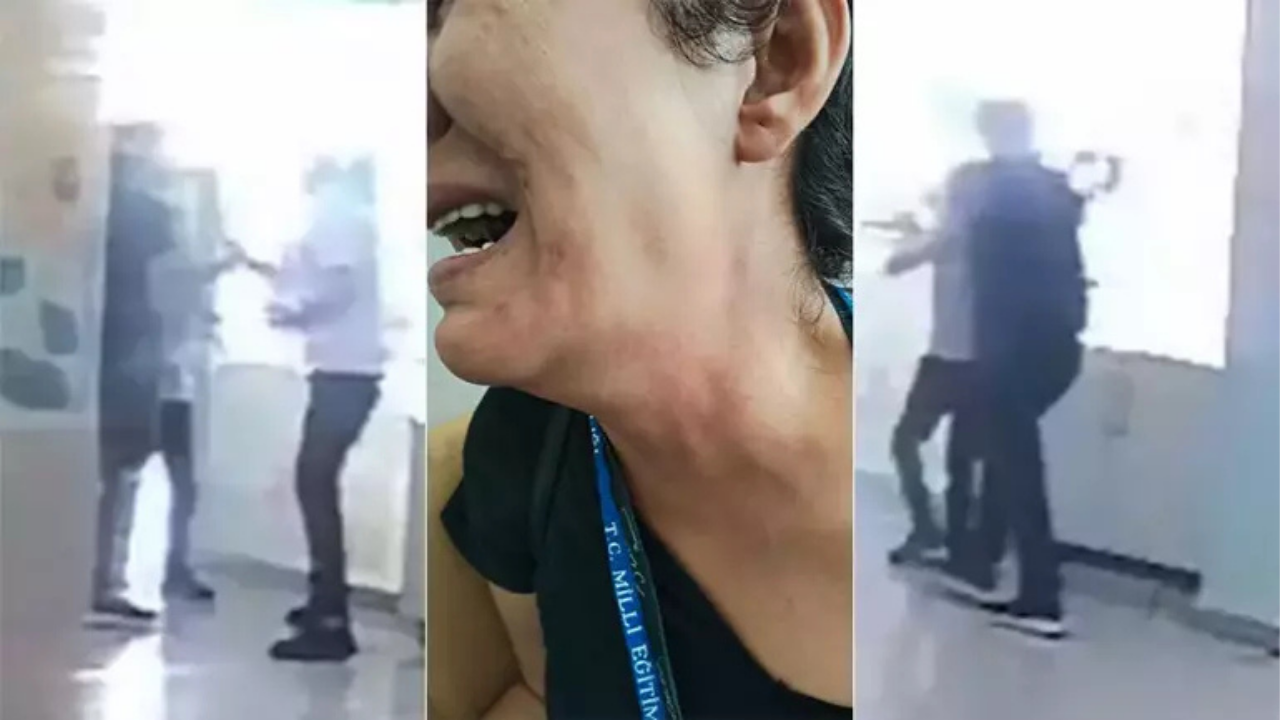 Alanya'da veliden öğretmene okulda şiddet!