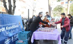Şehzadeler Belediyesi'nden Berat Kandili'nde helva ikramı