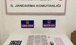 Manisa'da iş yerinden binlerce hap ve esrar ele geçirildi!