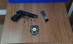 Manisa'da ruhsatsız ses tabancasıyla yakalanan şahsa para cezası