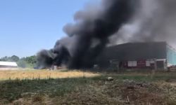Çanakkale'de fabrikada yangın