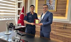 Sarıgöl İlçe Jandarma Komutanı’na veda ziyareti
