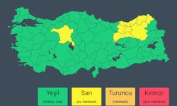 9 il için sarı kodlu uyarı