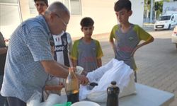 Sarıgöl'de serinlik getiren ikram!