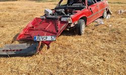 Manisa’da tarlaya uçan otomobilin sürücüsü öldü