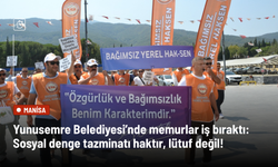 Yunusemre Belediyesi’nde memurlar iş bıraktı: Sosyal denge tazminatı haktır, lütuf değil!