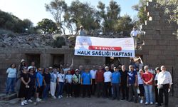 Halk Sağlığı Haftası etkinleri Aigai antik kentinde yapılan sağlıklı hayat yürüyüşü ile başladı