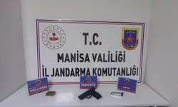 Şüphe üzerine üstü aranan şahıstan tabanca ve mermi çıktı