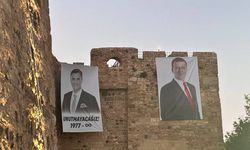 Tarihi Kaleye Ferdi Zeyrek ve Ekrem İmamoğlu posteri asıldı!