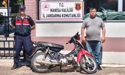 Manisa’da jandarmanın sorguladığı motosiklet çalıntı çıktı