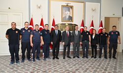 İtfaiye Teşkilatından Vali Özkan'a ziyaret