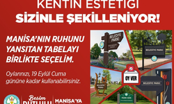 Manisa’da park tabelaları yenileniyor: Tasarımı halk belirleyecek!