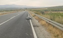 Manisa’da motosiklet kazası!