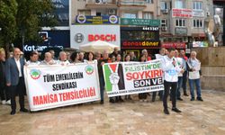 Manisa Emek Demokrasi ve Barış Platformundan Filistin’e destek