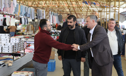 Semih Balaban ve Didem Özel Laleli Pazarı'nda karşılaştı