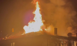 Kula'da gece yarısı korkutan yangın