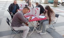 Sarıgöl'de kan bağışına yoğun ilgi