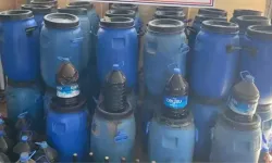 Evi imalathaneye çevirmiş! 430 litre kaçak şarap bulundu