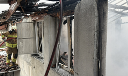 Kula'da çıkan yangında 1 ev kullanılamaz hale geldi