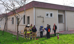 Manisa’da kullanılmayan 112 Acil İstasyonu’nda doğal gaz kaçağı