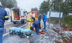 Demirci'de trafik kazası: 2 yaralı