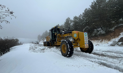 Spil Dağı Milli Parkı’nda kar mesaisi: Ekipler yolları açık tuttu