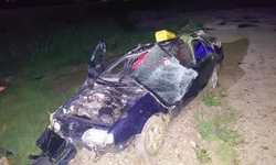 Kırkağaç’ta şarampole yuvarlanan otomobilde 1 kişi yaşamını yitirdi