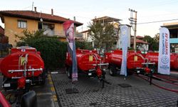 Kula’da 4 mahalleye yangınlara karşı su tankeri desteği