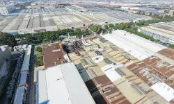 İnci Akü fabrikasındaki yangının hasarı ortaya çıktı! Dron görüntüleri dikkat çekti