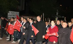 Kula'da Cumhuriyet coşkusu fener alayıyla yaşandı