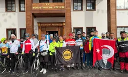 Manisa'da Cumhuriyet'in 103'üncü yılı için 103 kilometre pedal çevirdiler
