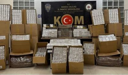 Manisa’da binlerce makaron ele geçirildi