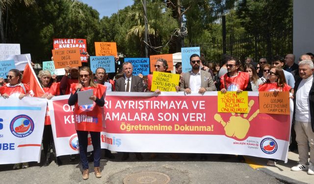 Manisa'da 'MEB atama protestolarına' öğrencilerin katılmasına tepki!