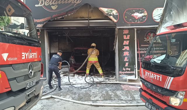 Manisa'da oto aksesuar dükkanındaki yangın can aldı!