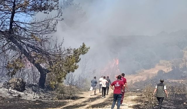 Soma'da semaver ateşinden yangın çıktı!