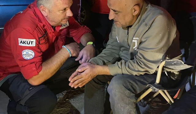 Manisa'da dağlık alanda kaybolan vatandaş bulundu