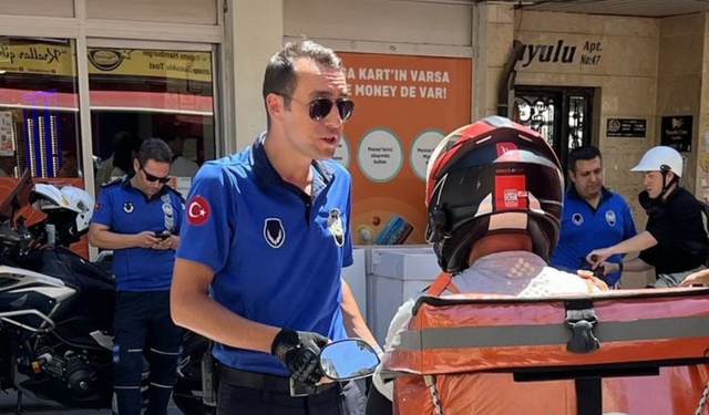 Sevgi yollarını kullanan motosiklet sürücülerine denetim