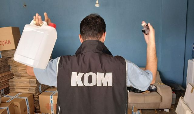 İzmir'de sahte alkol operasyonu!