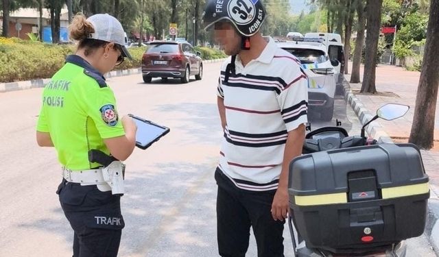 Manisa’da motosiklet denetiminde ceza yağdı!