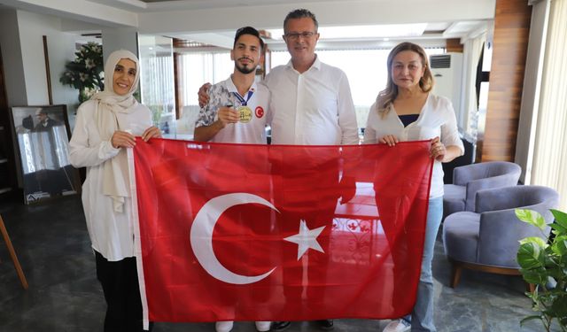 Alaşehirli sporcu Çağatay Çelik Avrupa şampiyonu!