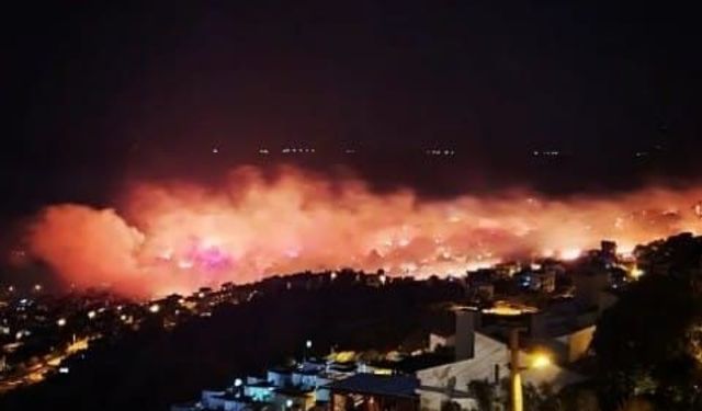 İzmir'de otluk alandaki yangın evlere sıçradı