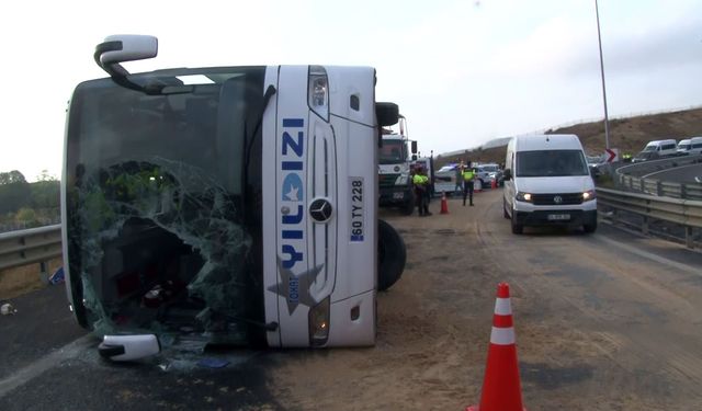 Kuzey Marmara Otoyolu’nda yolcu otobüsü devrildi: Çok sayıda ölü ve yaralı var!