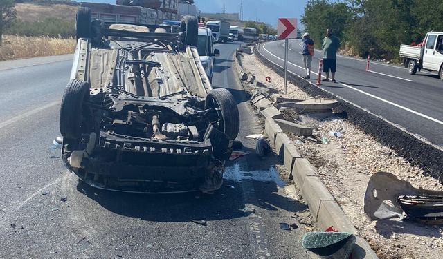 Turgutlu'da trafik kazası: 1 yaralı!