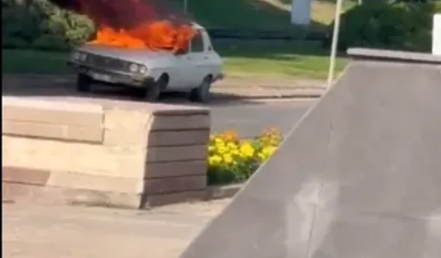 TBMM önünde aracını yakan şahıs tutuklandı