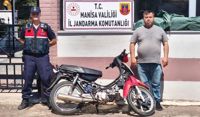 Manisa’da jandarmanın sorguladığı motosiklet çalıntı çıktı