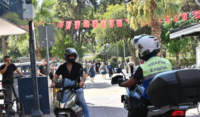 Manisa'da Sevgi Yolu ve parklarda motosiklet denetimi!