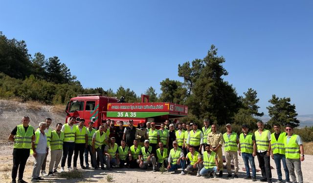 Manisa’da yangın riskine karşı kamu personelinden büyük fedakarlık