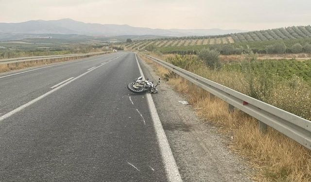 Manisa’da motosiklet kazası!