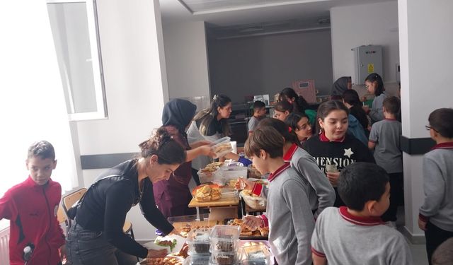 Manisalı öğrencilerden Gazze’deki çocuklara destek