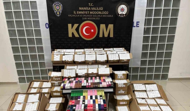 Manisa Emniyetinden kaçak parfüm operasyonu!